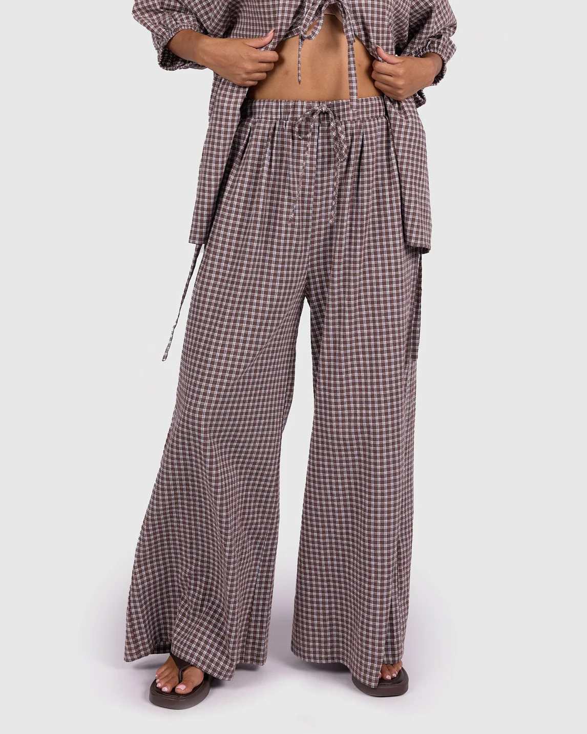 Posey Pants | Walnut Gingham