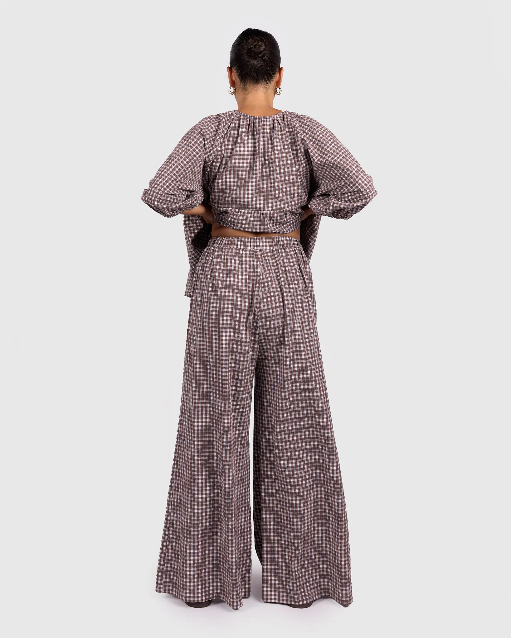 Posey Pants | Walnut Gingham - Image 5