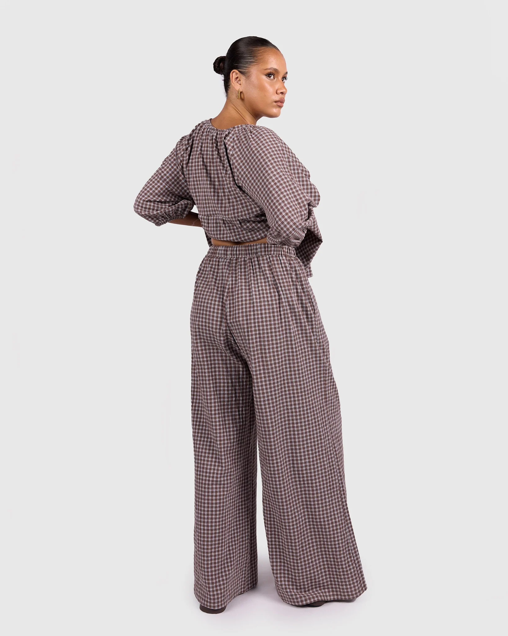 Posey Pants | Walnut Gingham - Image 7