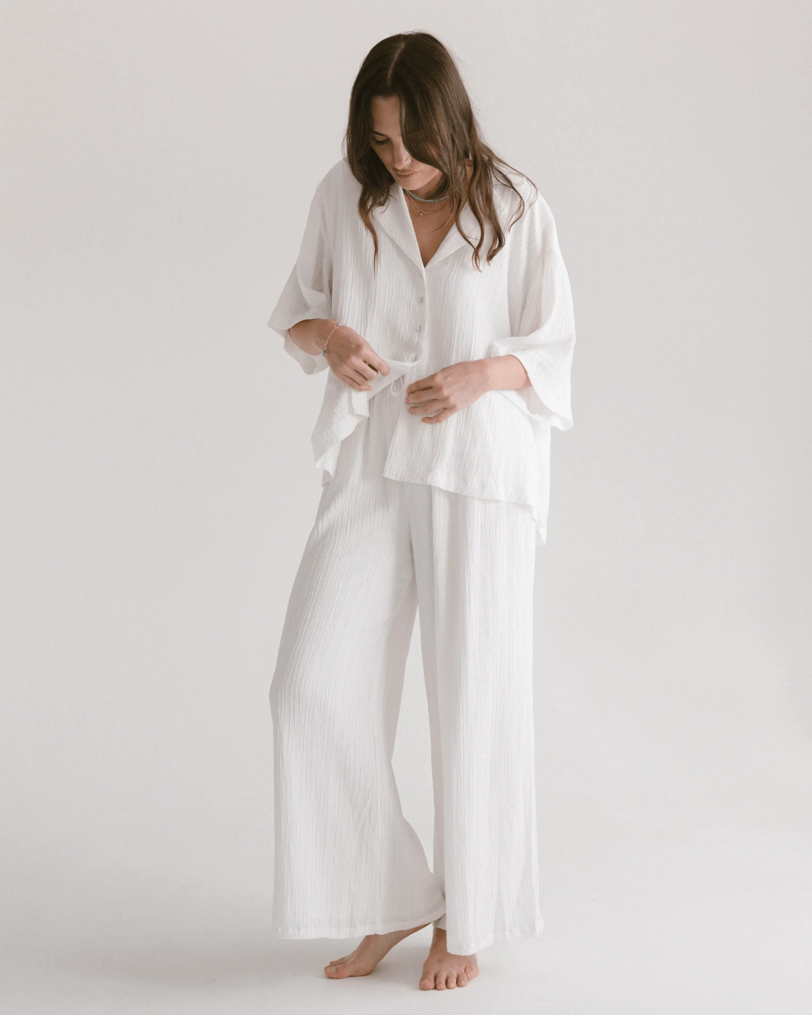 Posey Pants | White Crepe - Image 5