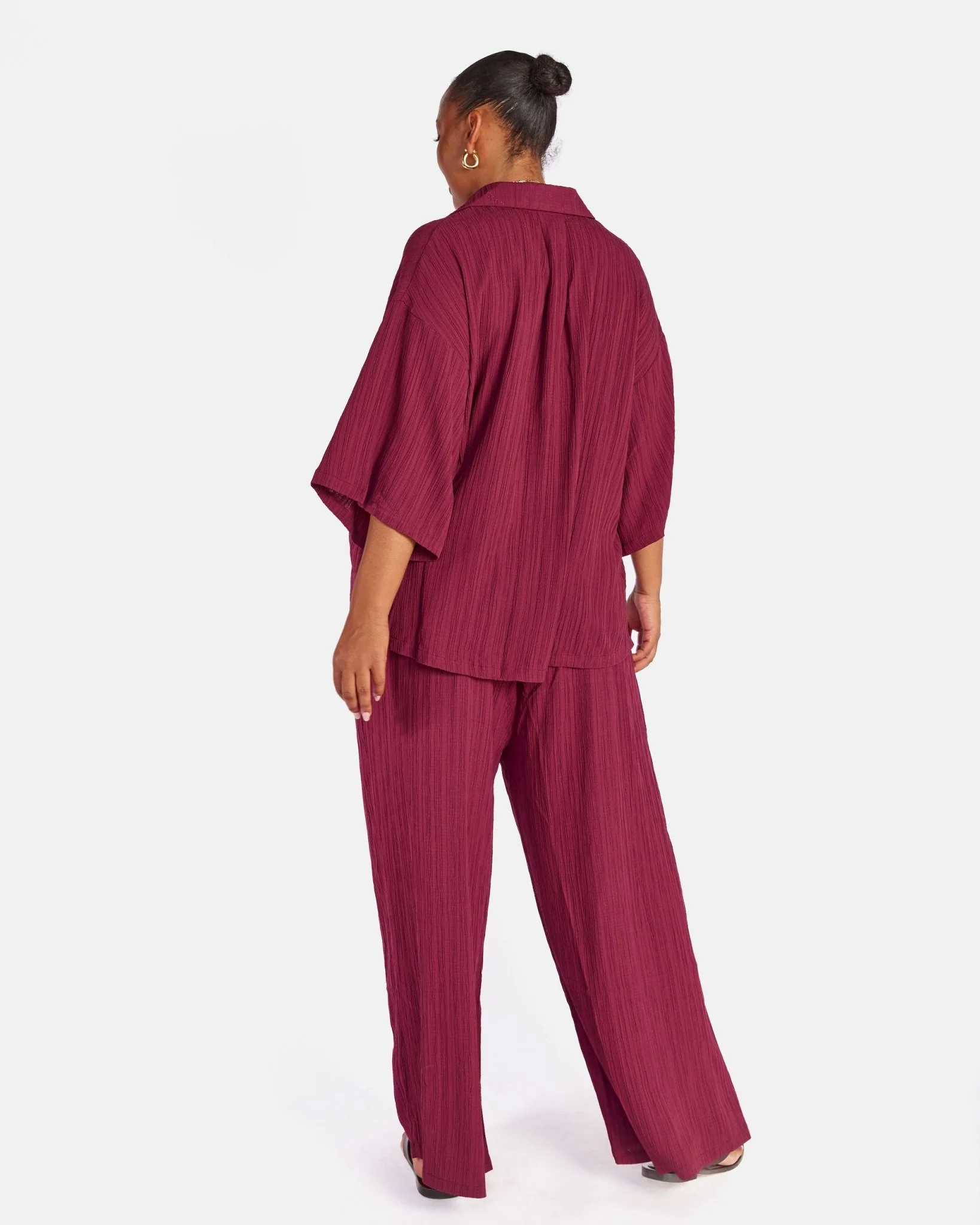 Posey Pants | Wine Crepe - Image 6