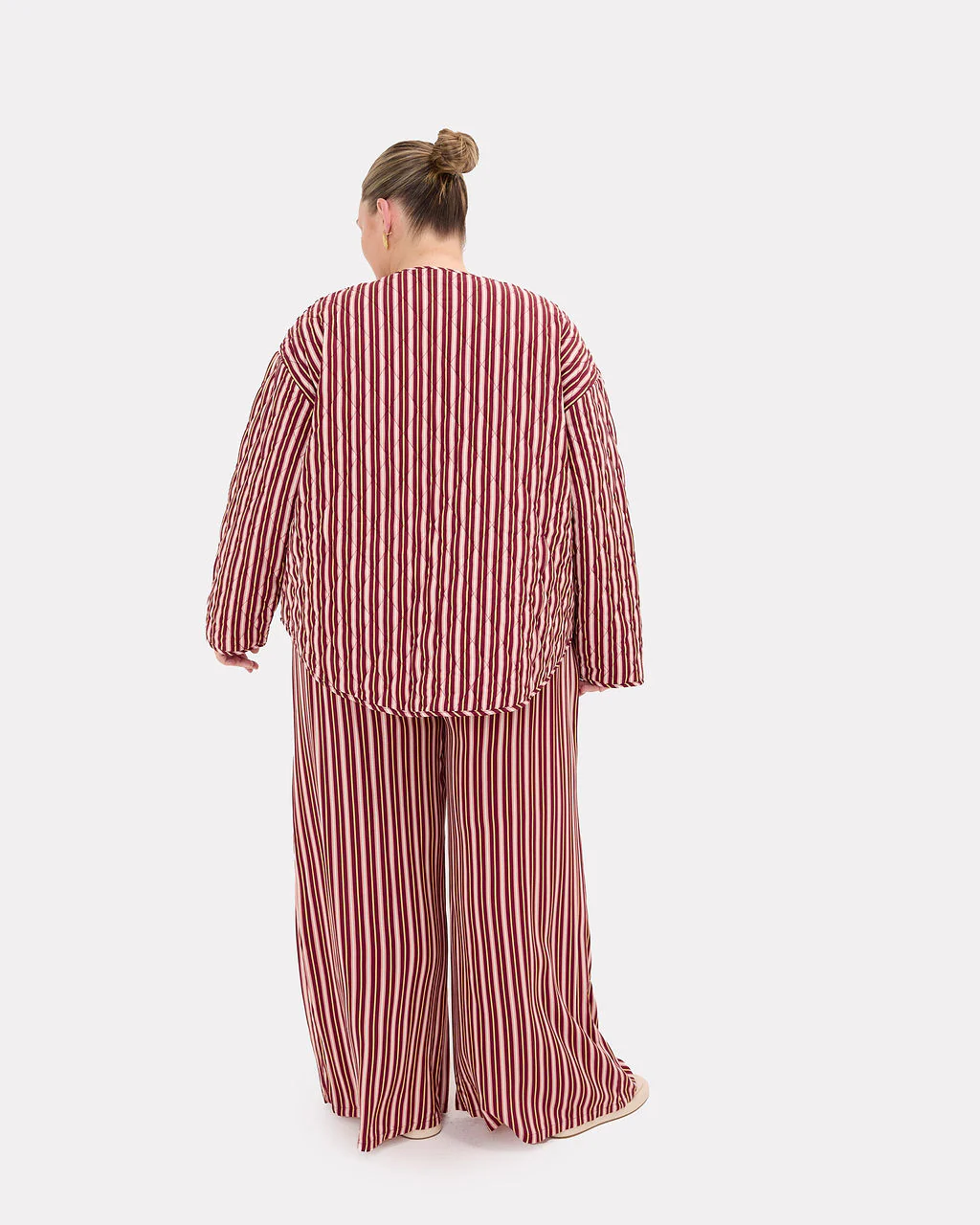 Quilted Jacket | Sundae Stripe - Image 4