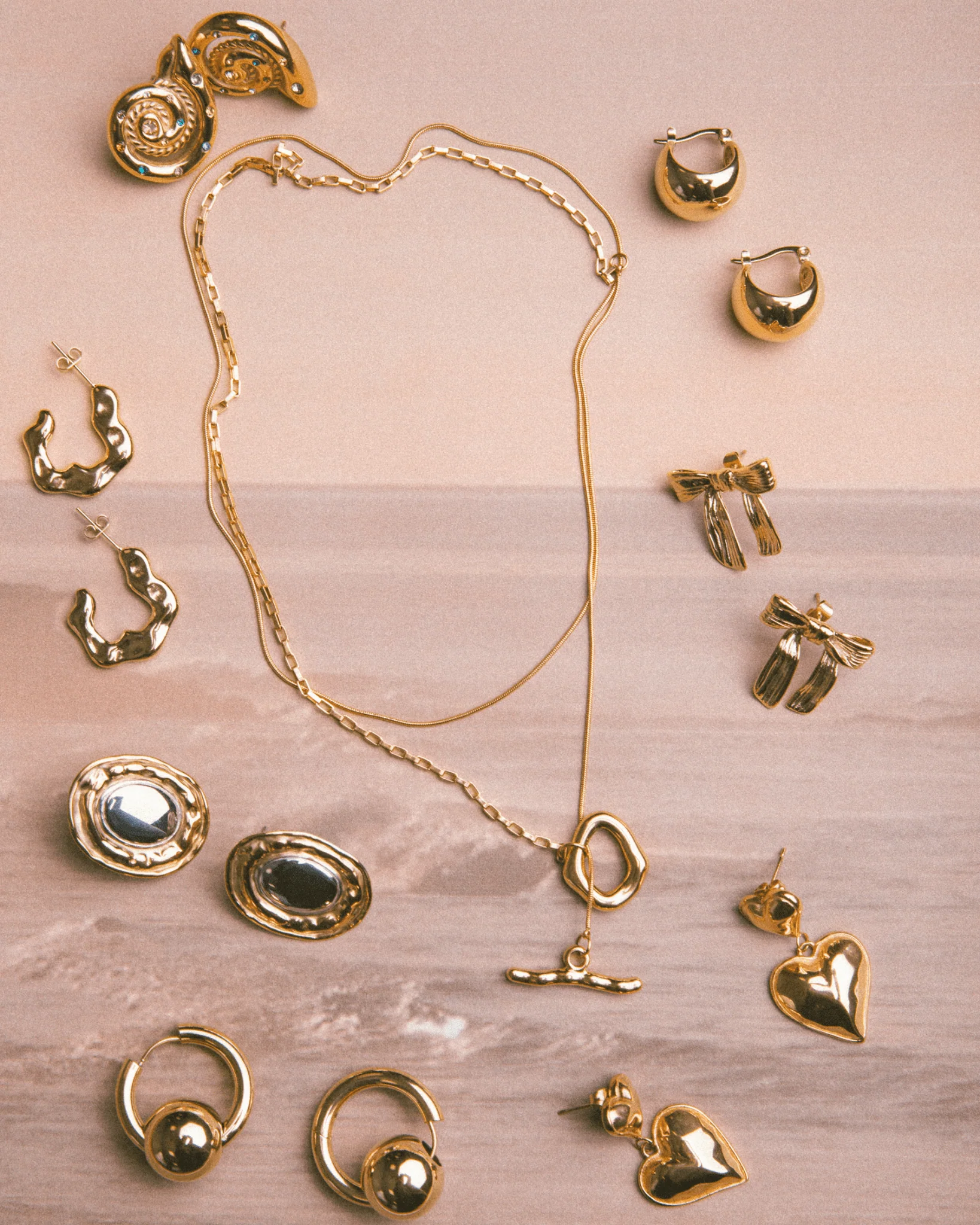 Rain Conch Earrings | Gold - Image 4