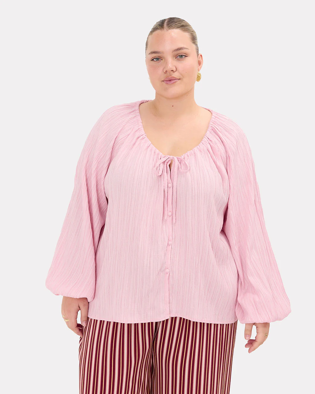 Renee Top | Pink Crepe - Image 2