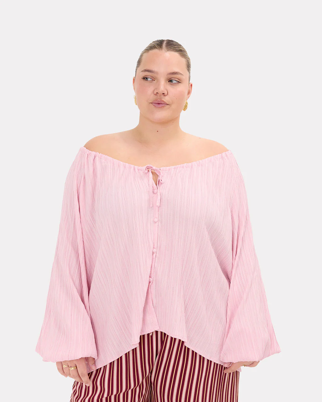 Renee Top | Pink Crepe - Image 3
