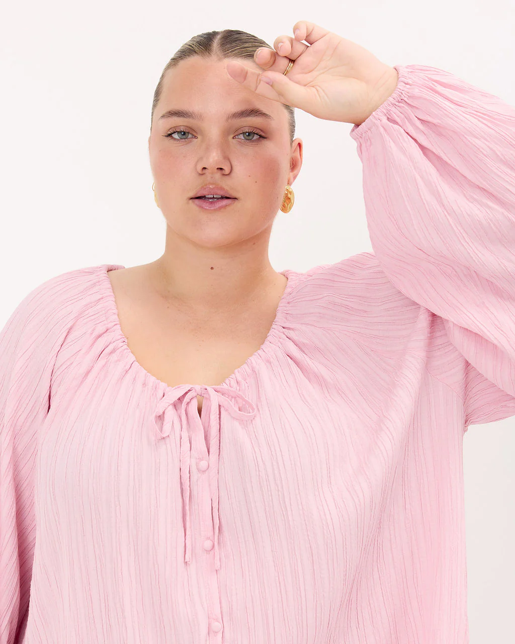 Renee Top | Pink Crepe - Image 4
