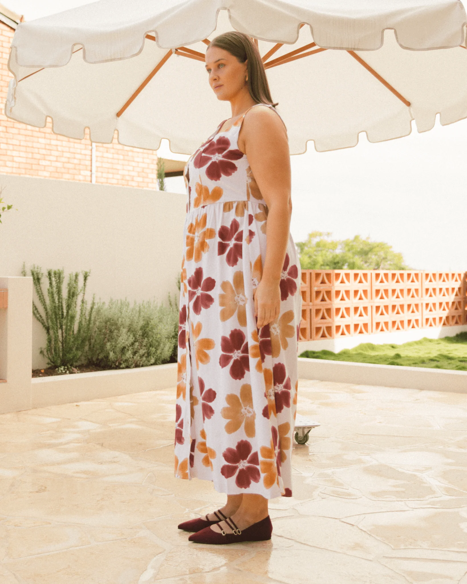 FINAL SALE | Riley Maxi Dress | Merlot Bloom - Image 4