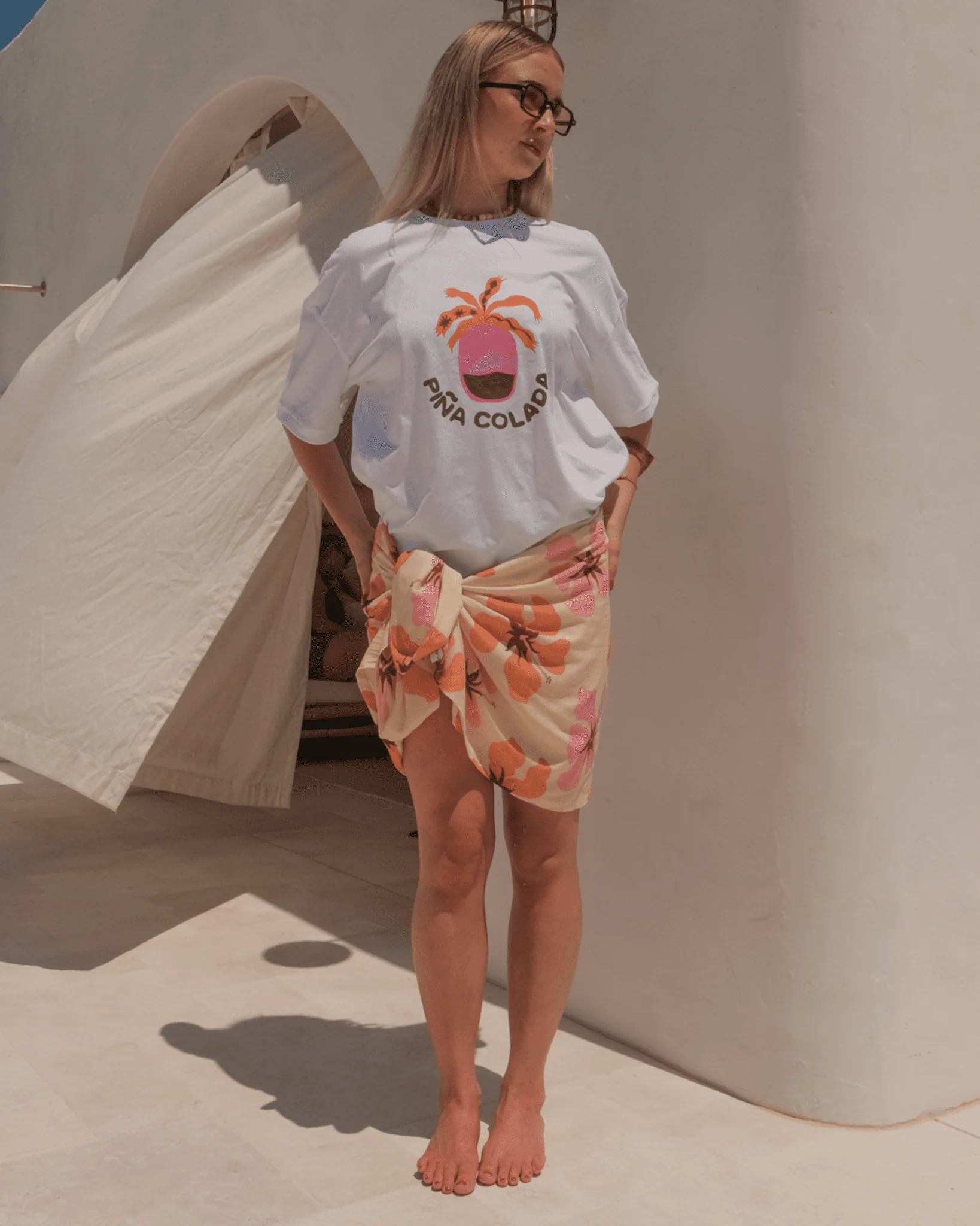 FINAL SALE | Sarong | Orchid Sunset - Image 3