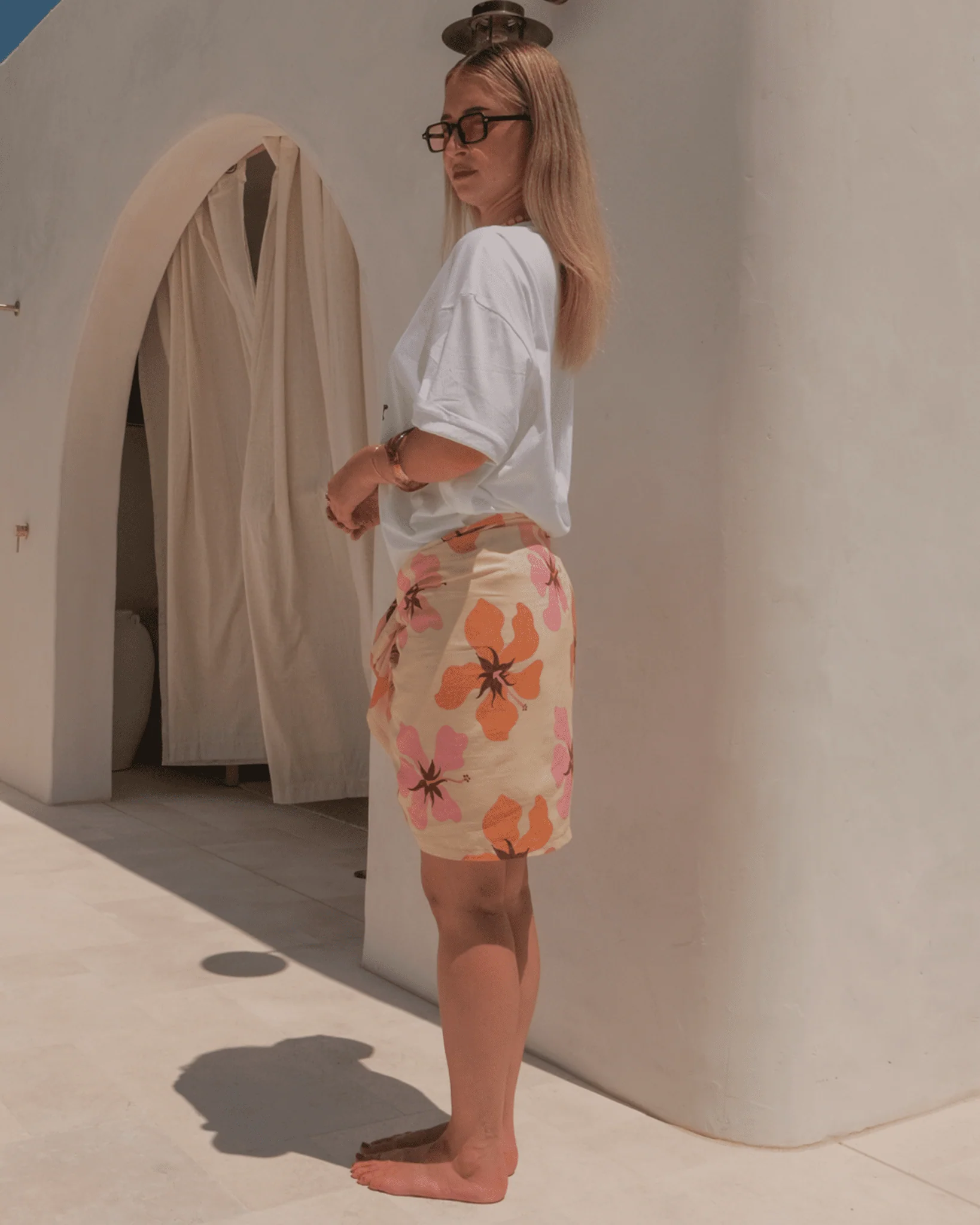 FINAL SALE | Sarong | Orchid Sunset - Image 4