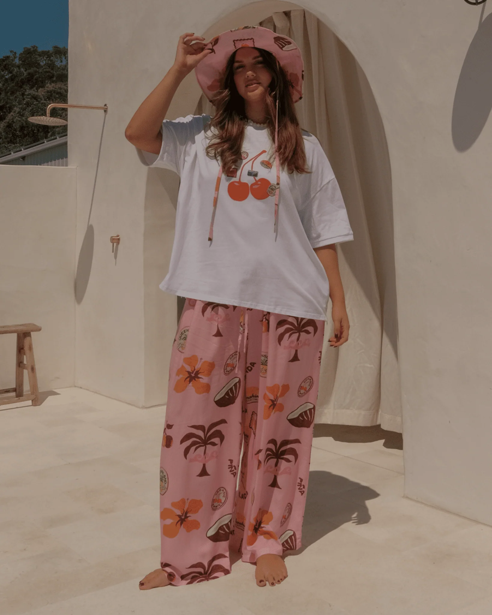 FINAL SALE | Slouchy Tee | Cherry Spritz - Image 2