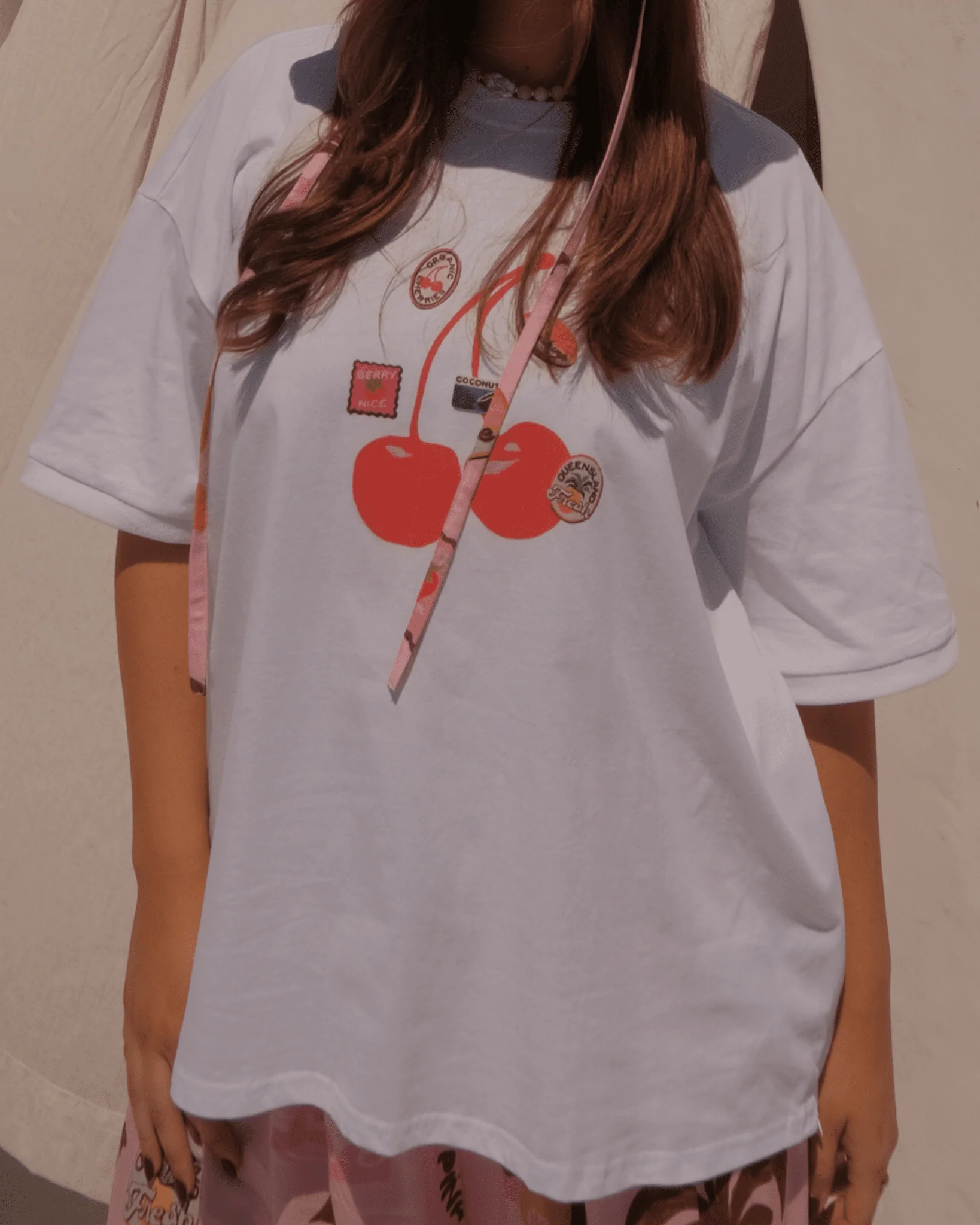 FINAL SALE | Slouchy Tee | Cherry Spritz - Image 5