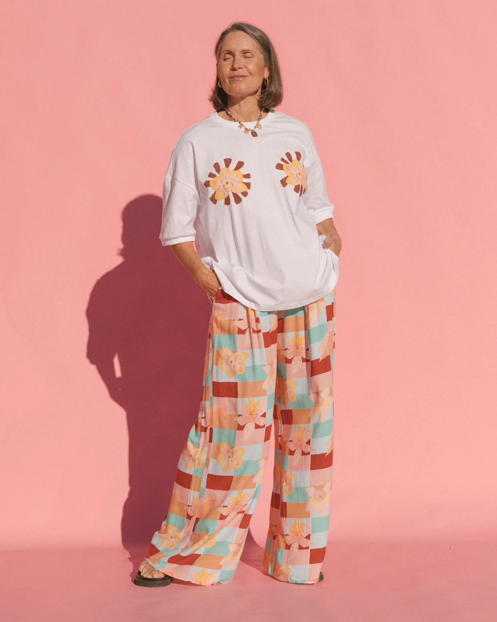 FINAL SALE | Slouchy Tee | Twin Blossom - Image 4