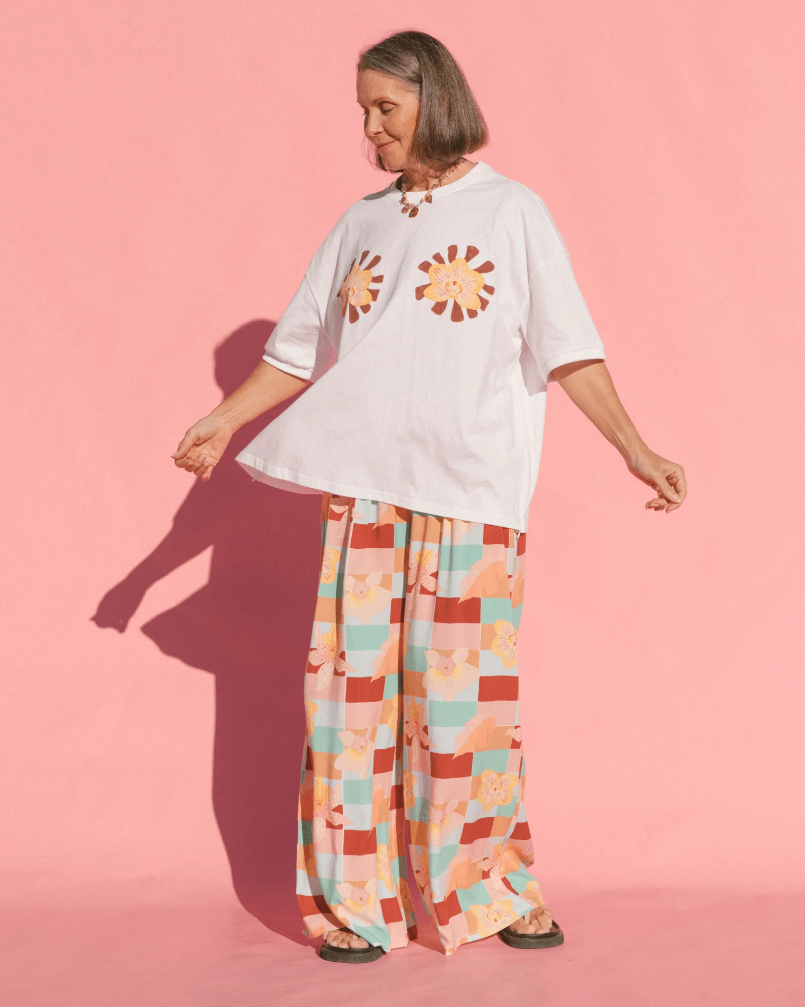FINAL SALE | Slouchy Tee | Twin Blossom - Image 5