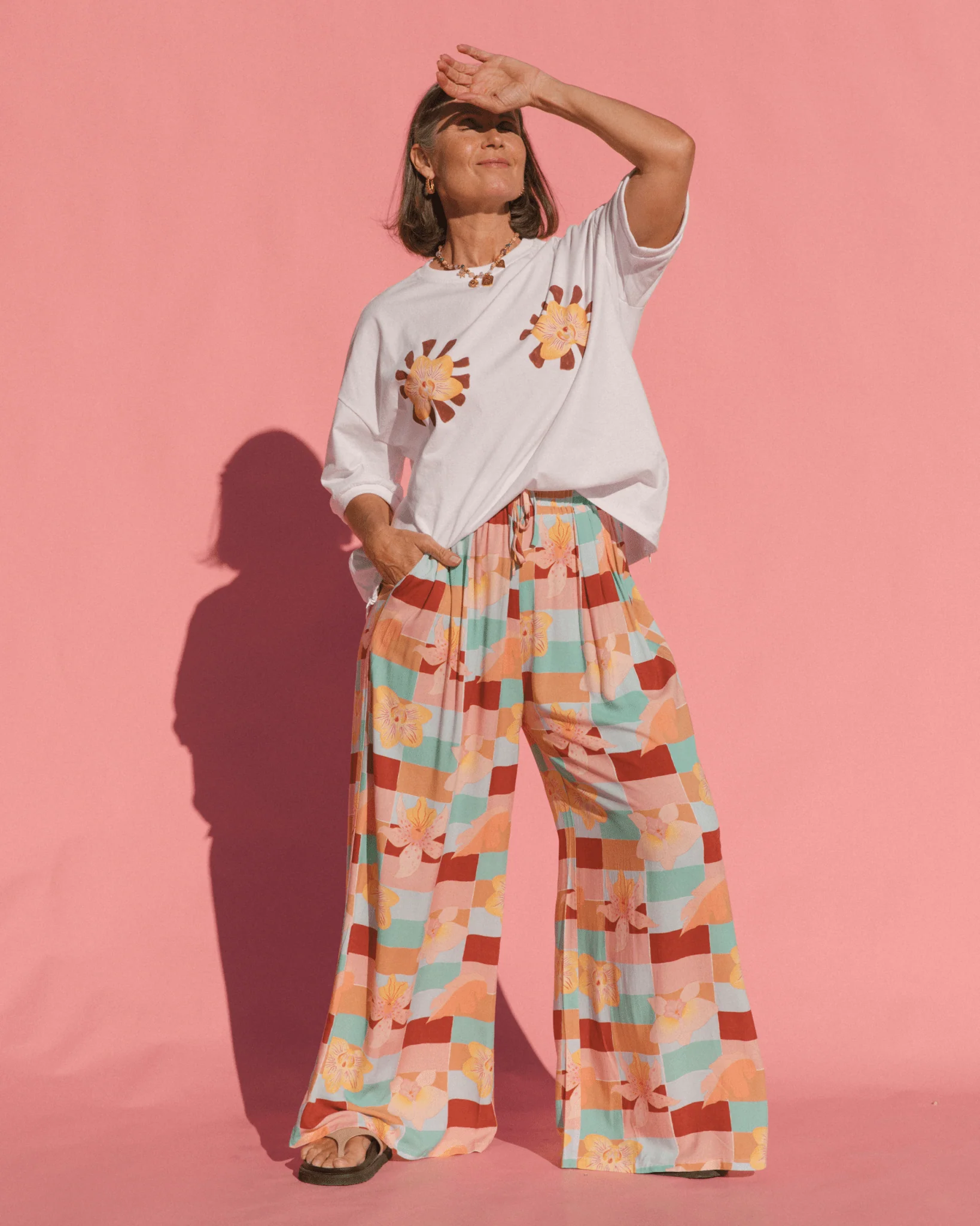 FINAL SALE | Slouchy Tee | Twin Blossom - Image 6