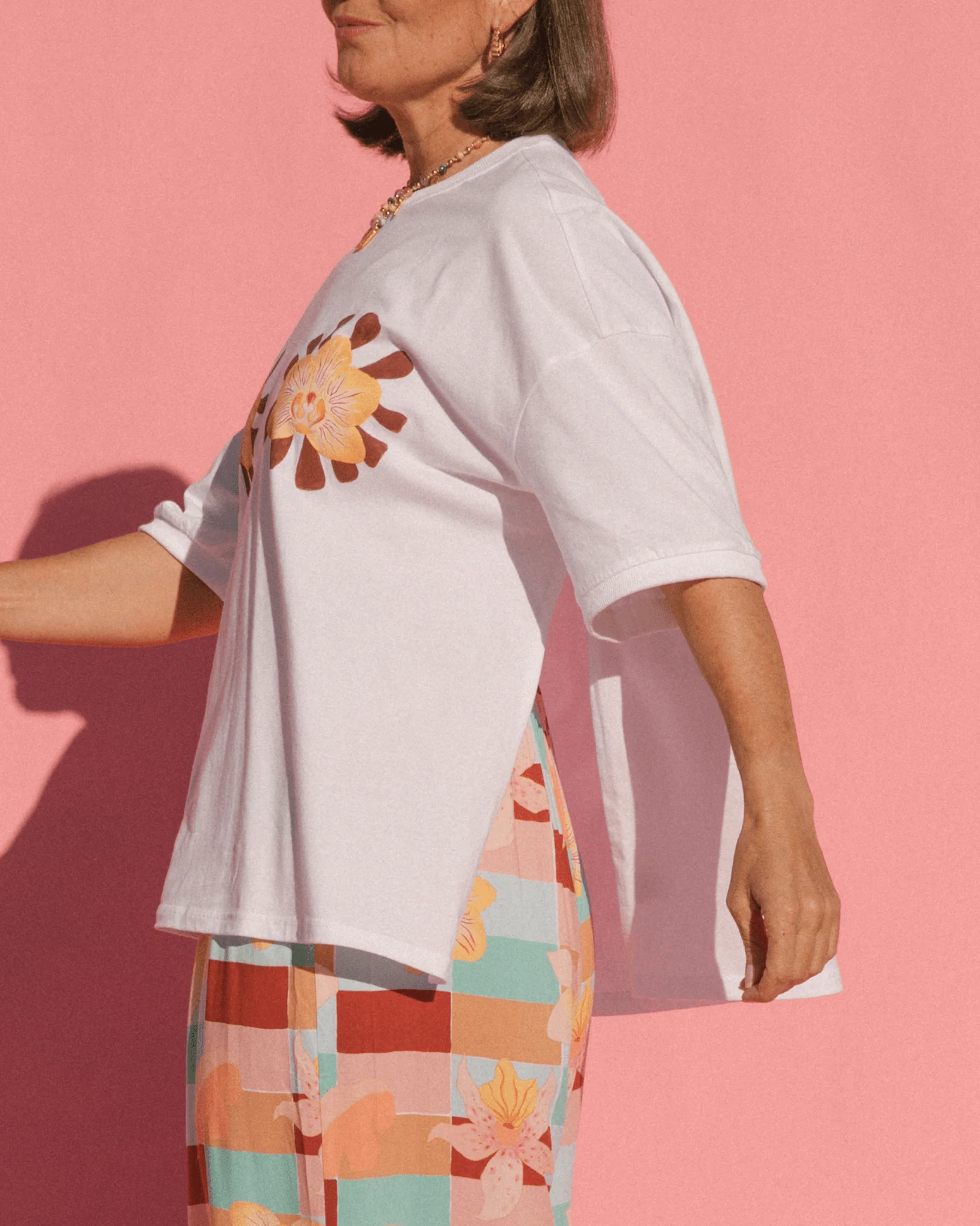 FINAL SALE | Slouchy Tee | Twin Blossom - Image 8