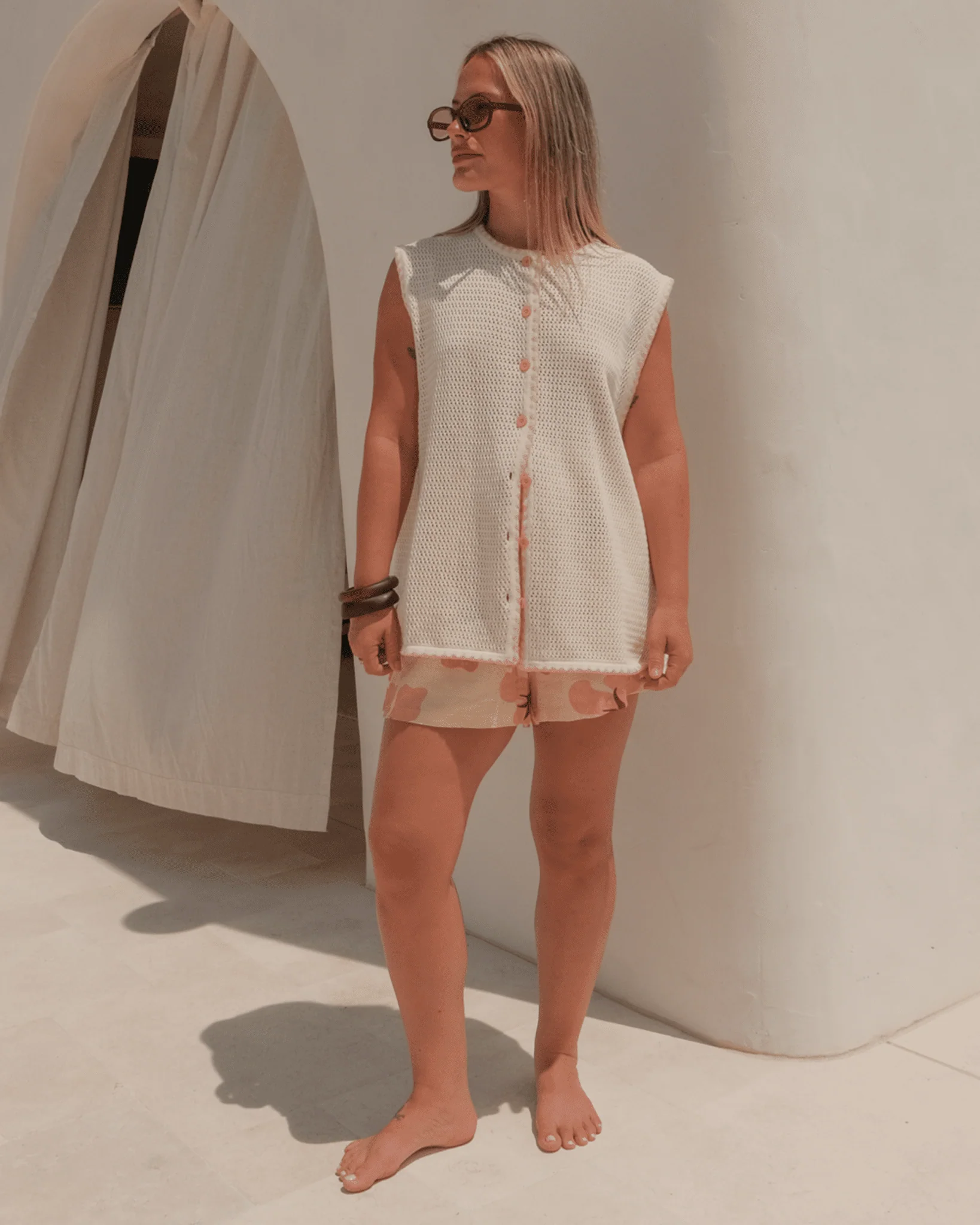 FINAL SALE | Tyler Knit Vest | Cream - Image 2