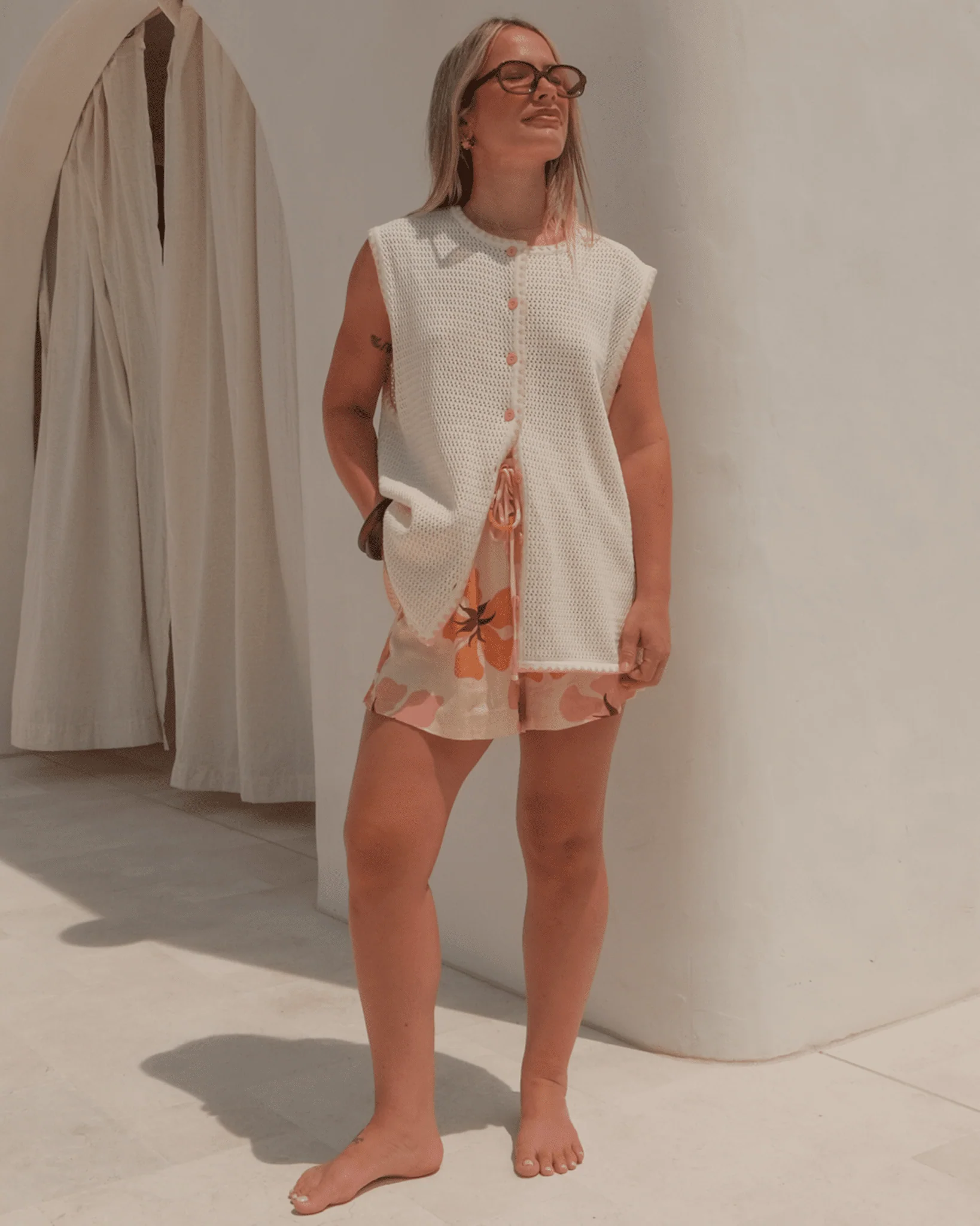 FINAL SALE | Tyler Knit Vest | Cream - Image 4