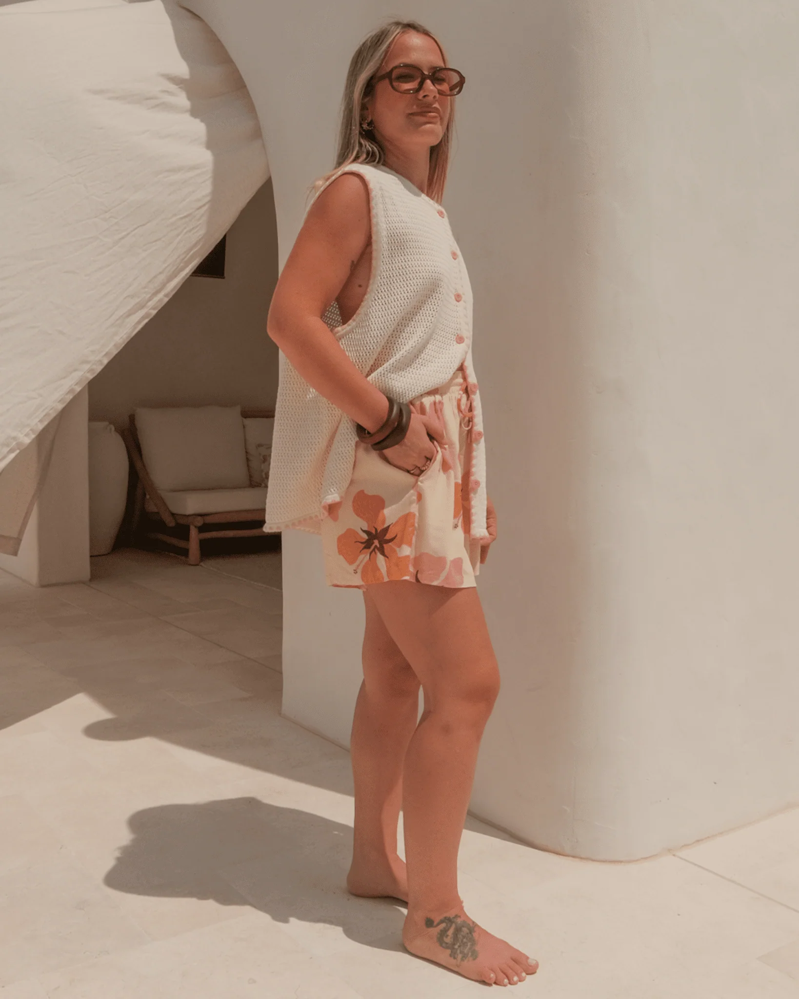 FINAL SALE | Tyler Knit Vest | Cream - Image 5