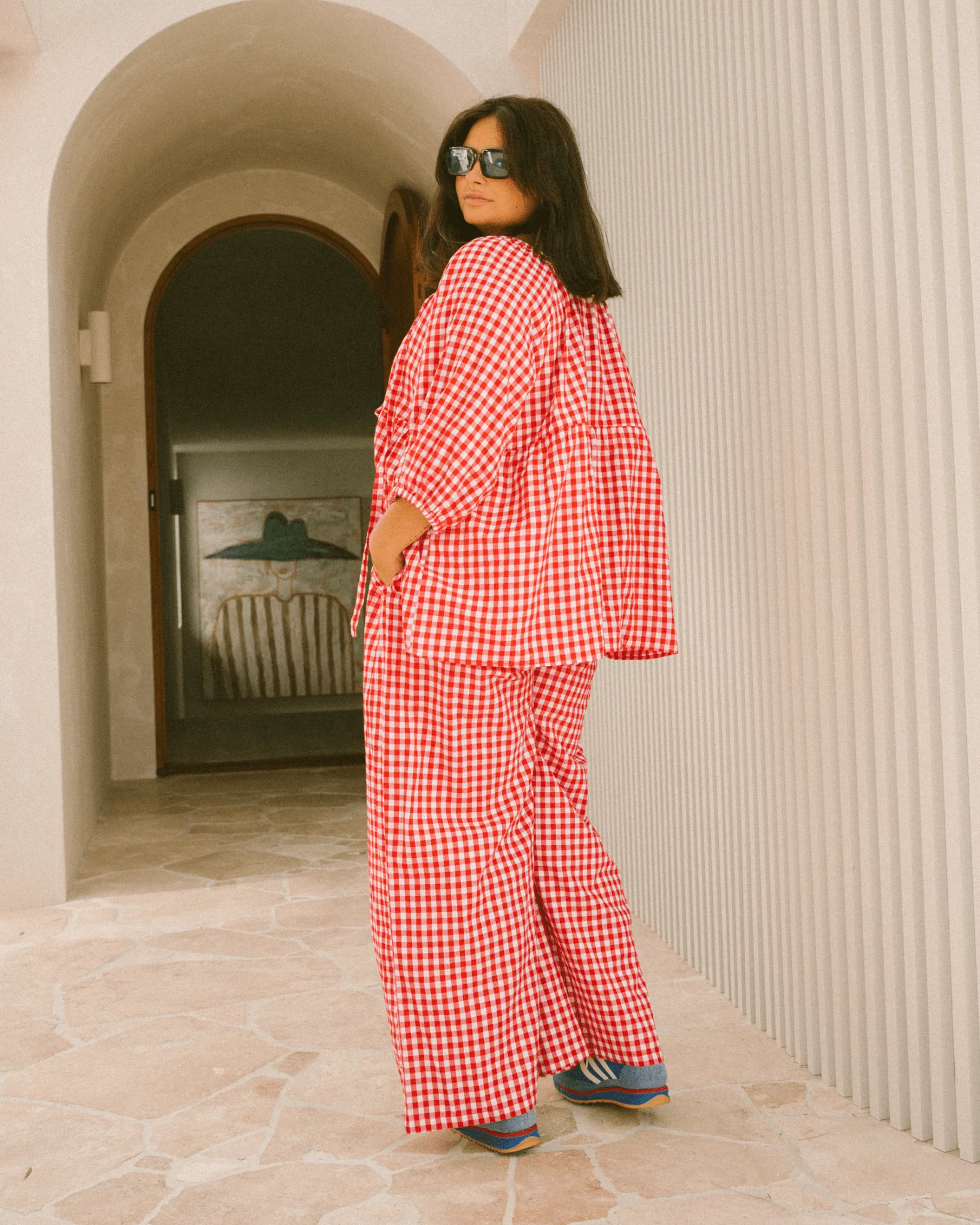 FINAL SALE | Posey Pants | Red Gingham - Image 10