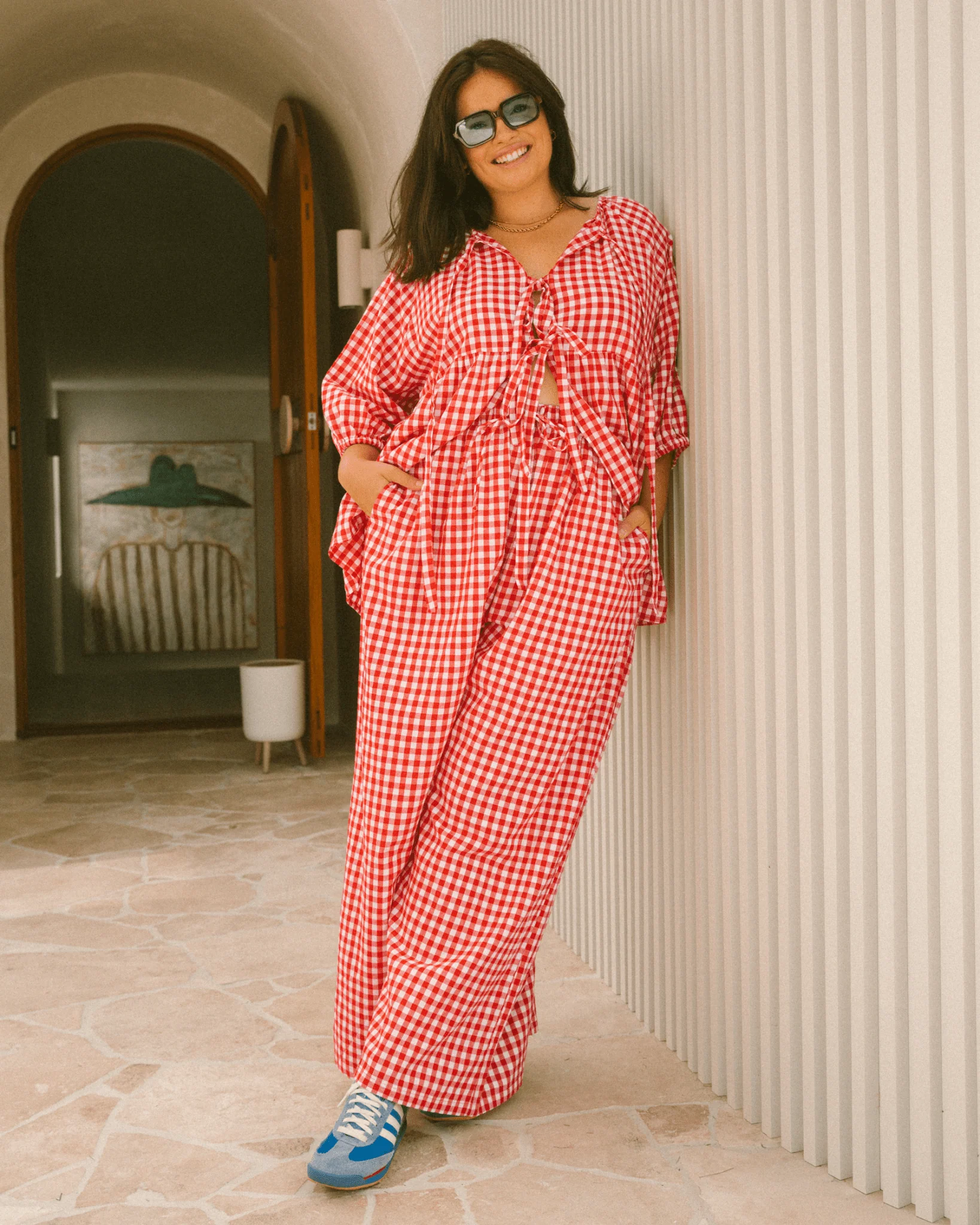 FINAL SALE | Posey Pants | Red Gingham - Image 8