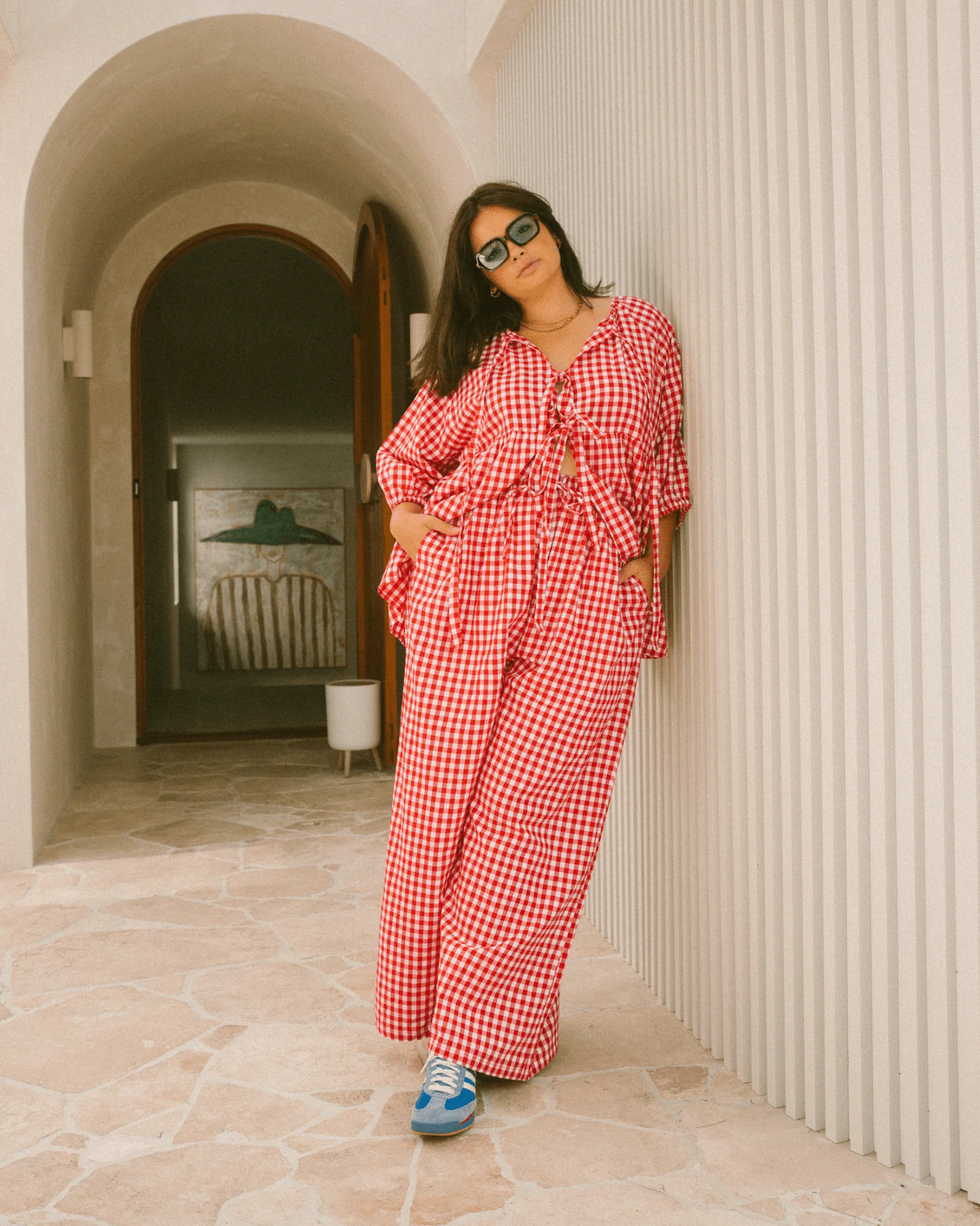 FINAL SALE | Posey Pants | Red Gingham - Image 9