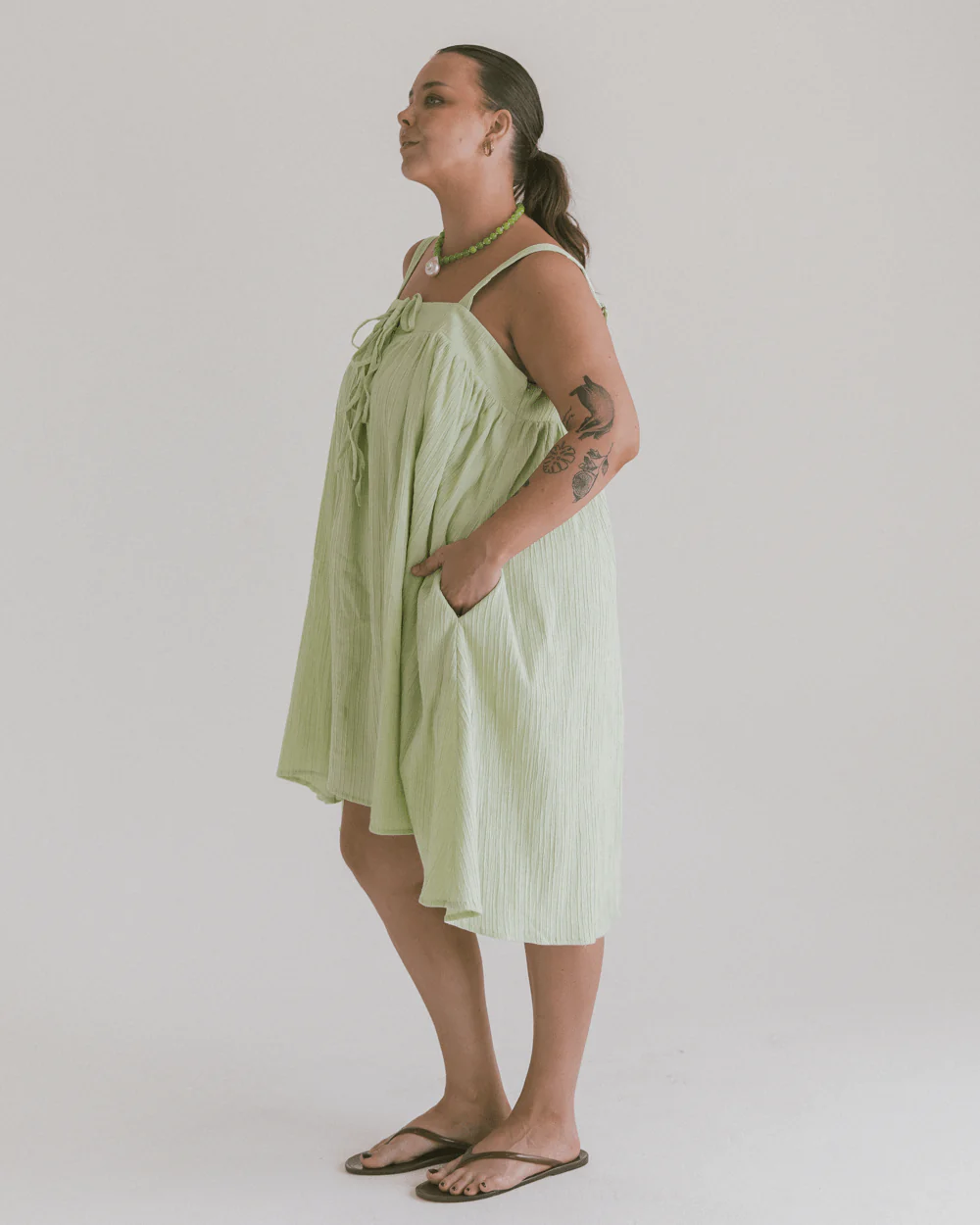 FINAL SALE | Zimi Mini Dress | Green - Image 5