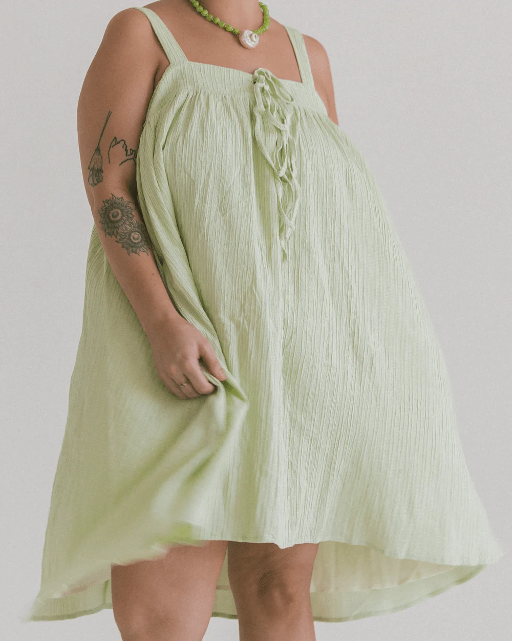 FINAL SALE | Zimi Mini Dress | Green - Image 6