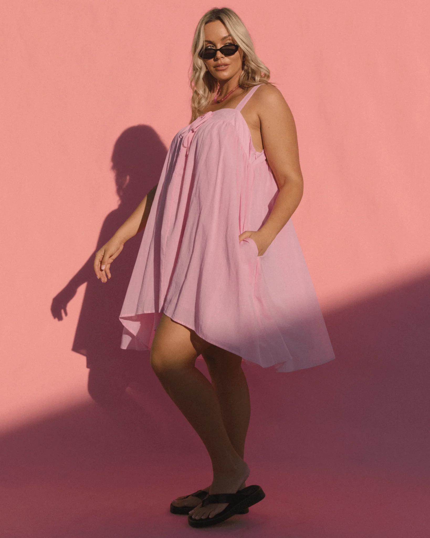 FINAL SALE | Zimi Mini Dress | Pink - Image 3