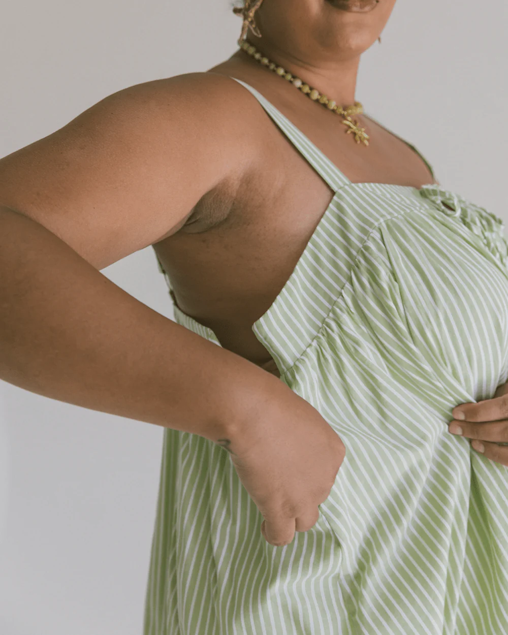 FINAL SALE | Zimi Top | Green Stripe - Image 6