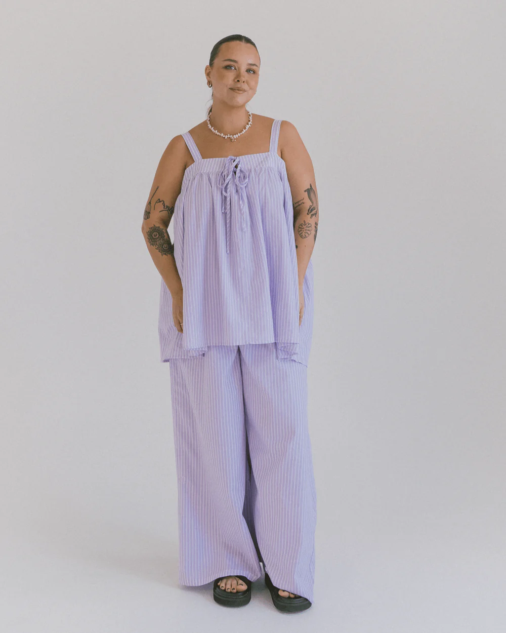 FINAL SALE | Zimi Top | Purple Stripe - Image 4