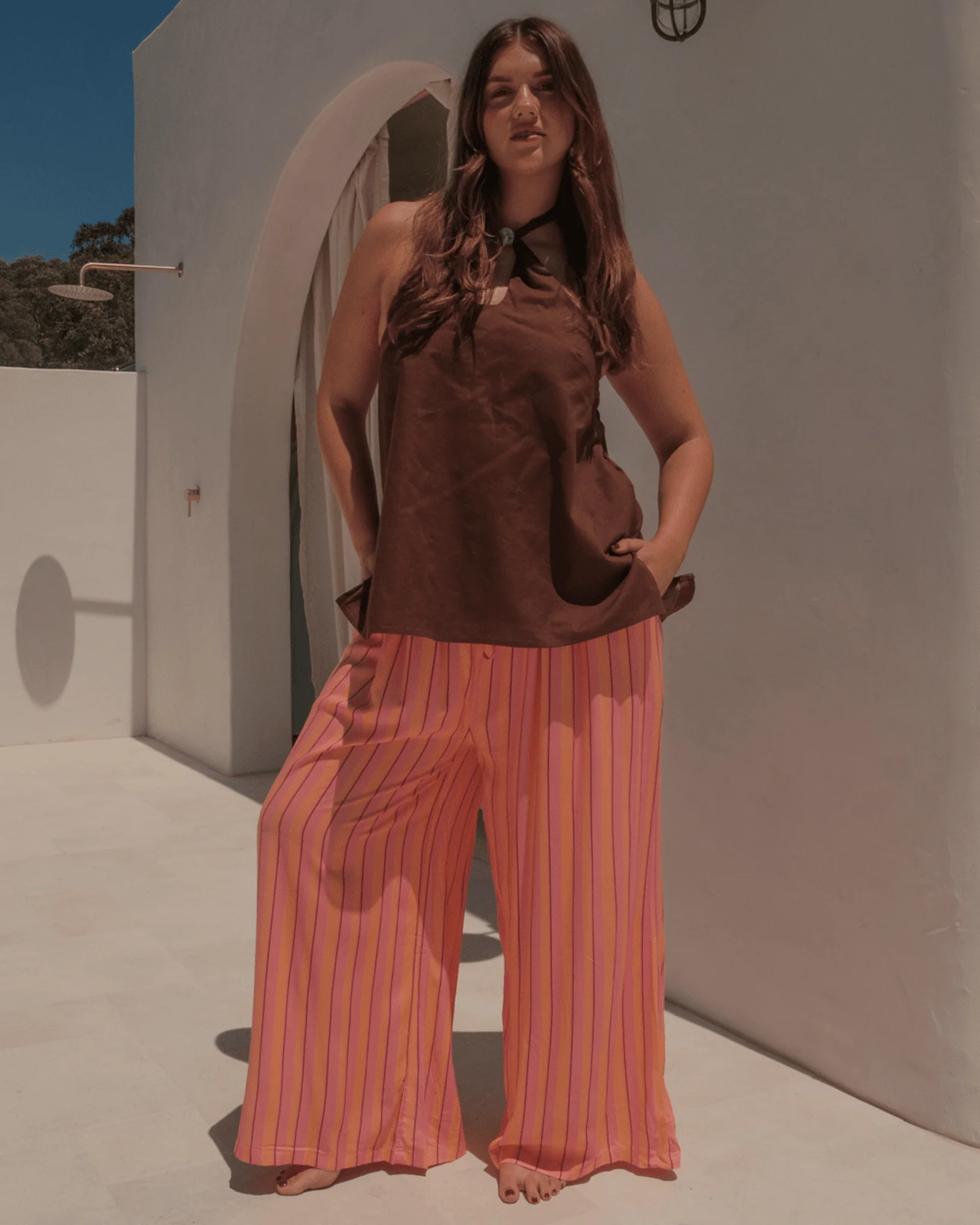 FINAL SALE | Zoe Halter | Chocolate - Image 3